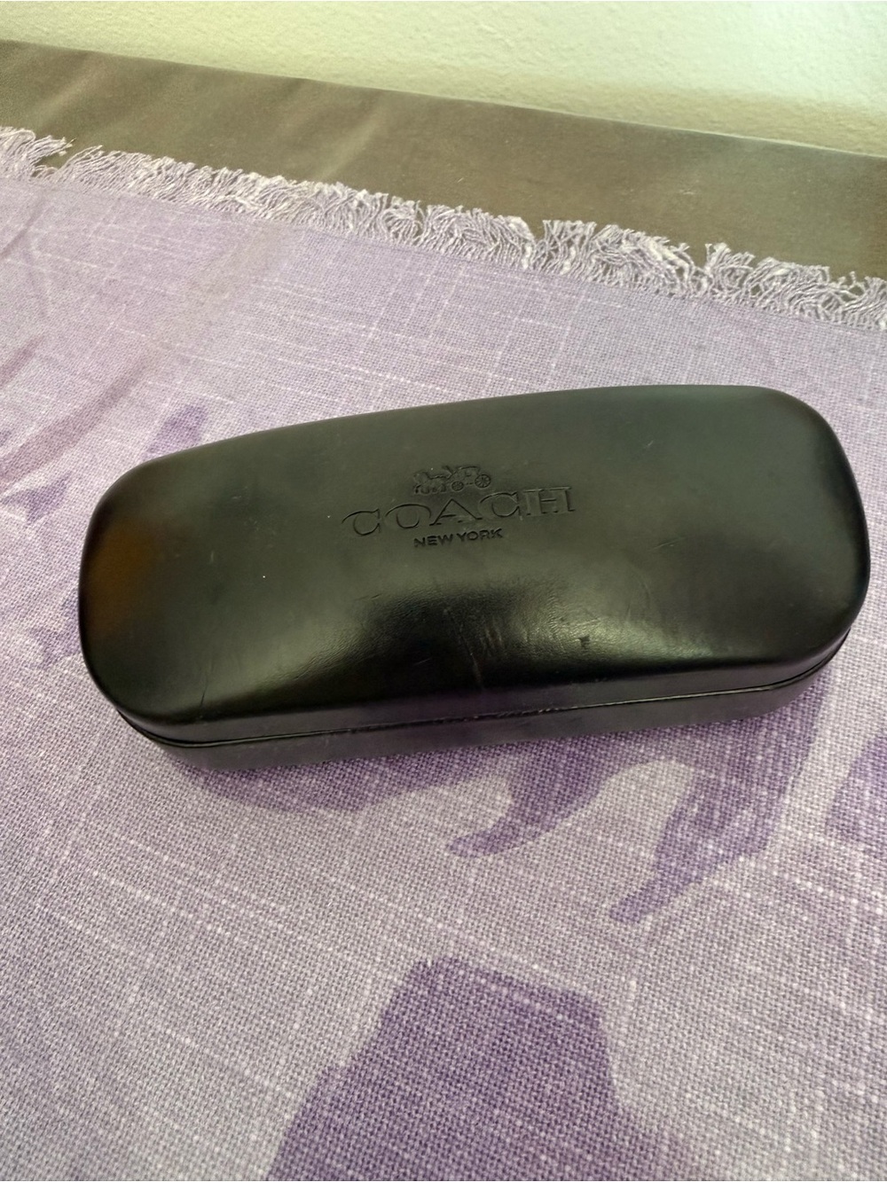 Coach New York Sunglasses Eyeglasses Hard Case Black Logo Replacement Case Only